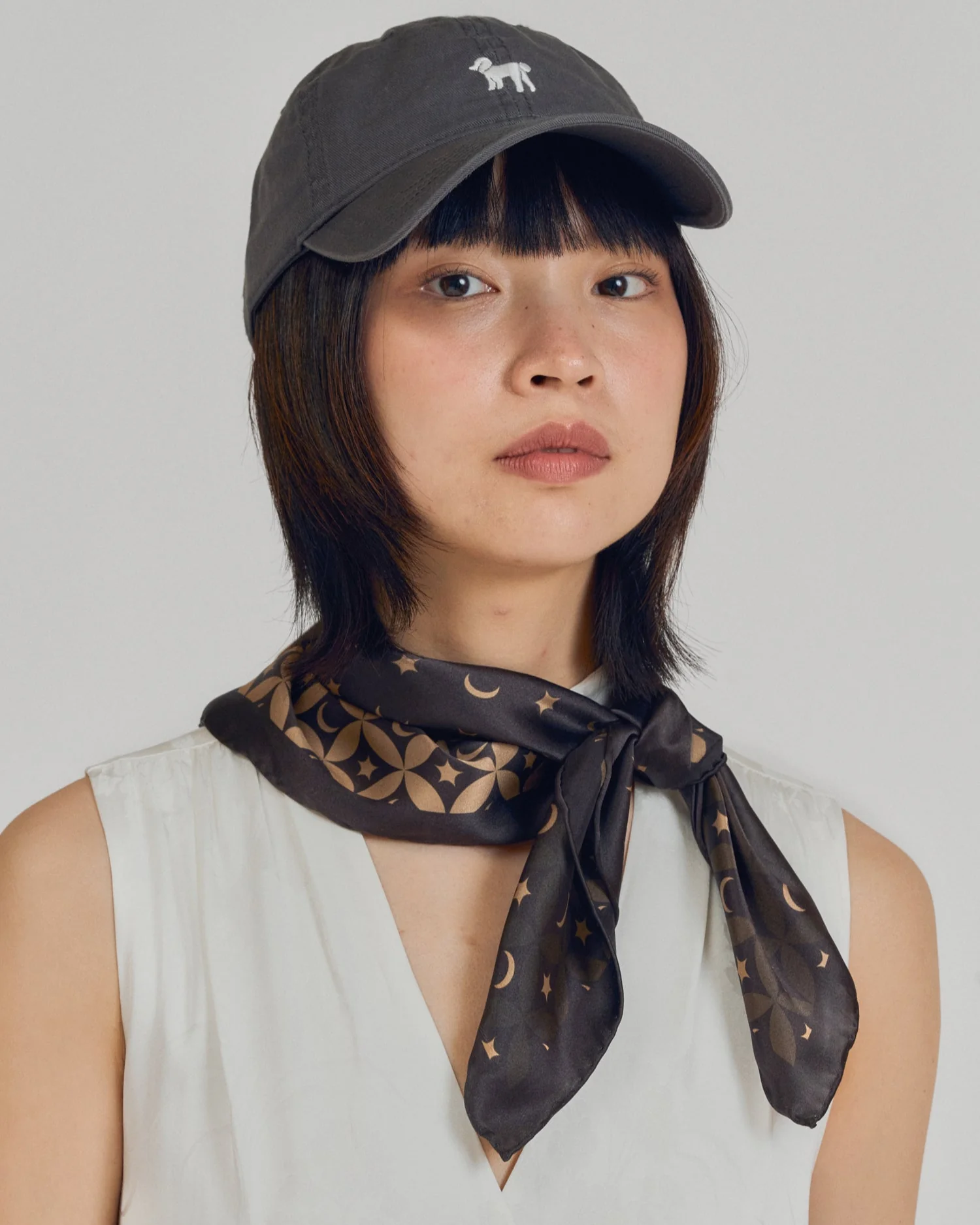 "Pan Pan" Baseball Cap - Deep Grey - Image 4