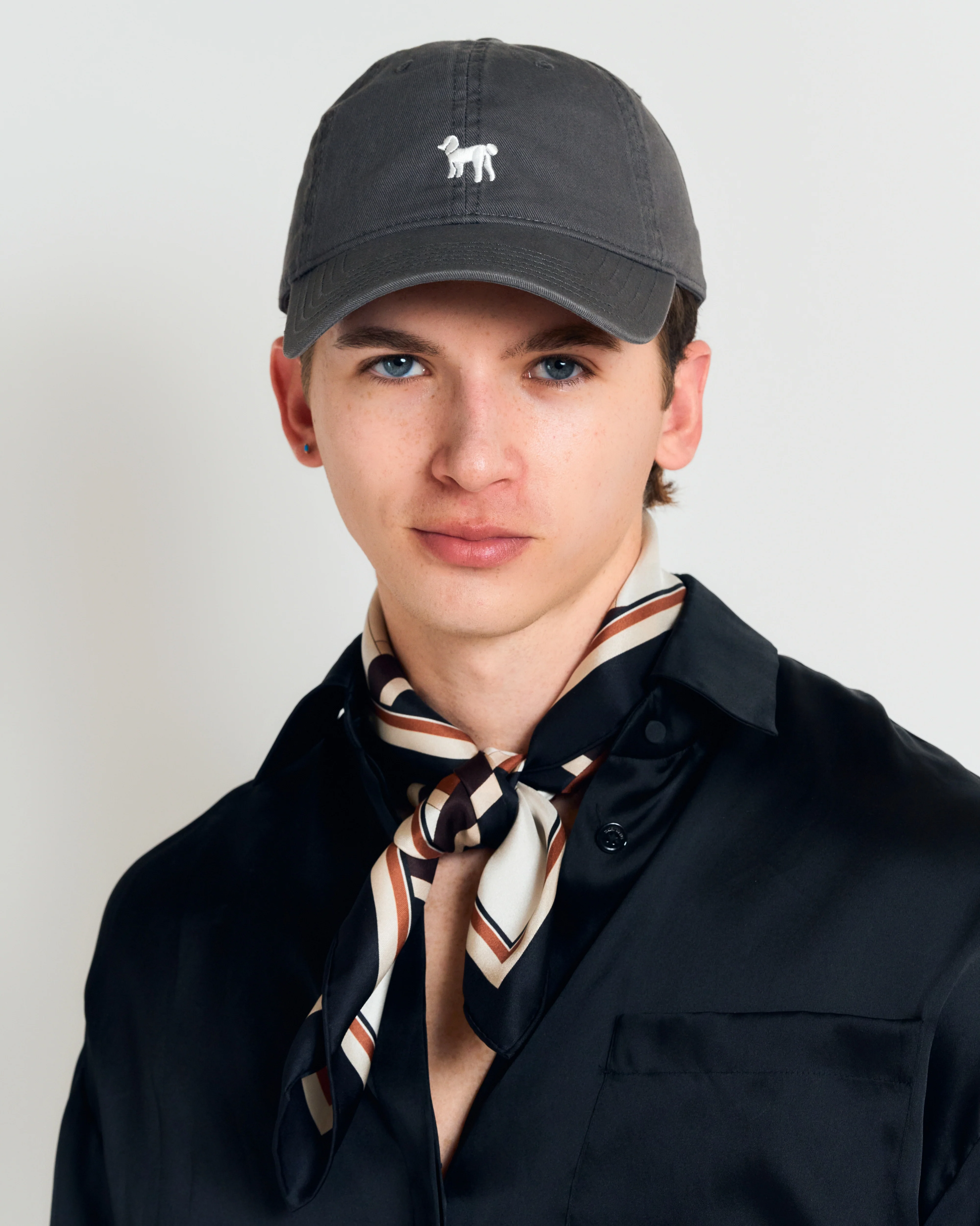 "Pan Pan" Baseball Cap - Deep Grey - Image 6